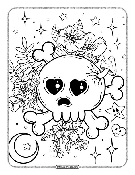 cute creepy coloring pages