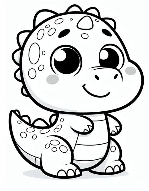 cute dino coloring pages