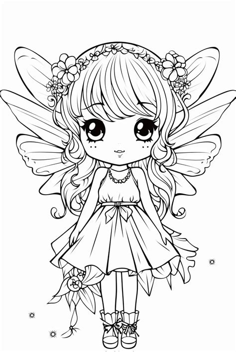 cute fairy coloring pages