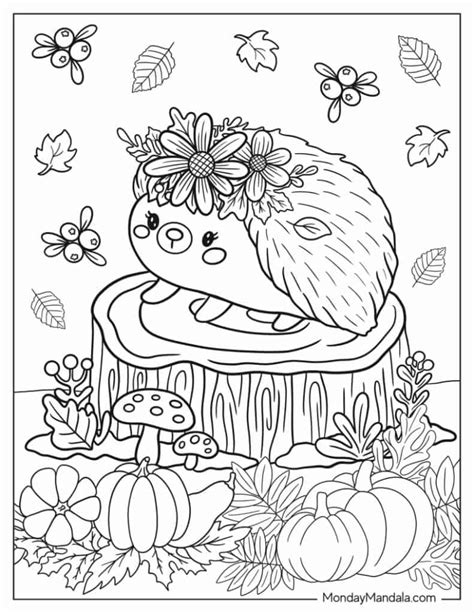 cute fall coloring pages
