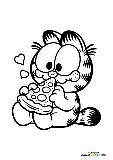 cute garfield coloring pages