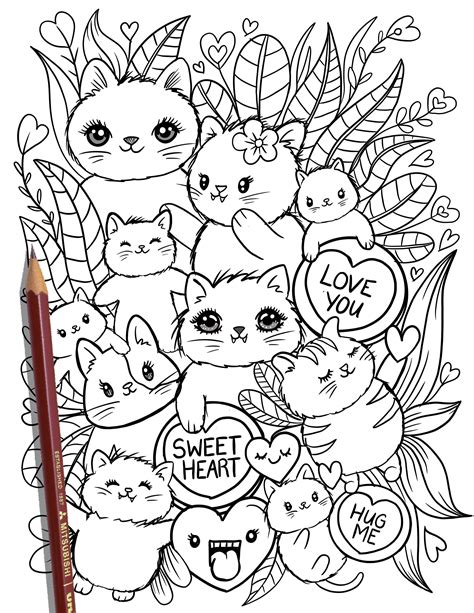 cute hard coloring pages