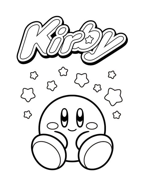 cute kirby coloring pages