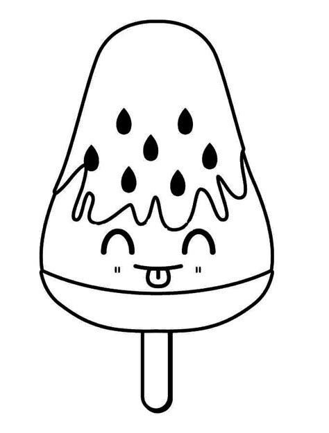 cute popsicle coloring pages