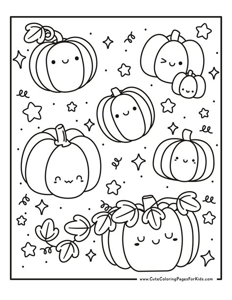 cute pumpkin coloring pages