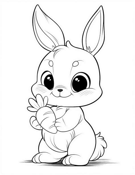 cute rabbit colouring