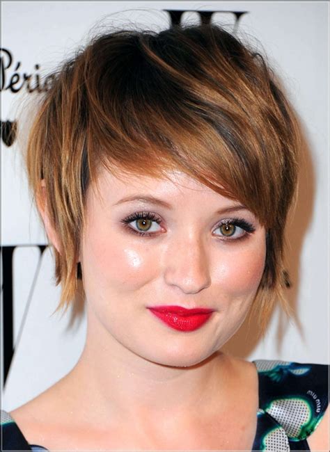 cute short haircuts for round fat faces