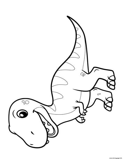 cute t rex coloring pages