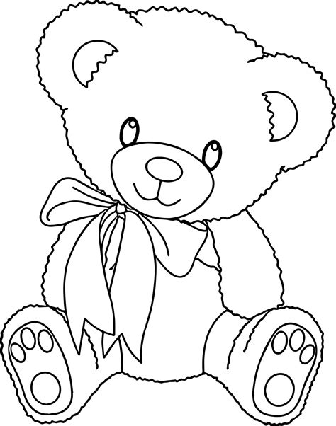 cute teddy bear coloring pages