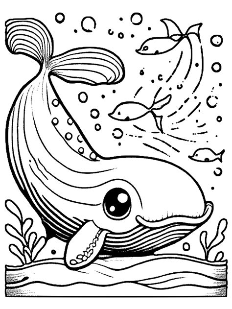 cute whale coloring pages