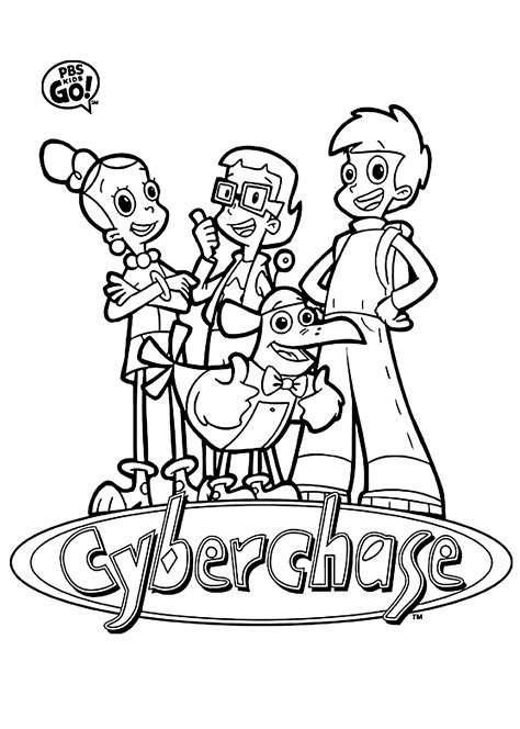 cyberchase coloring pages