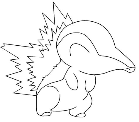 cyndaquil coloring pages