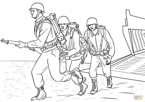 d day coloring pages