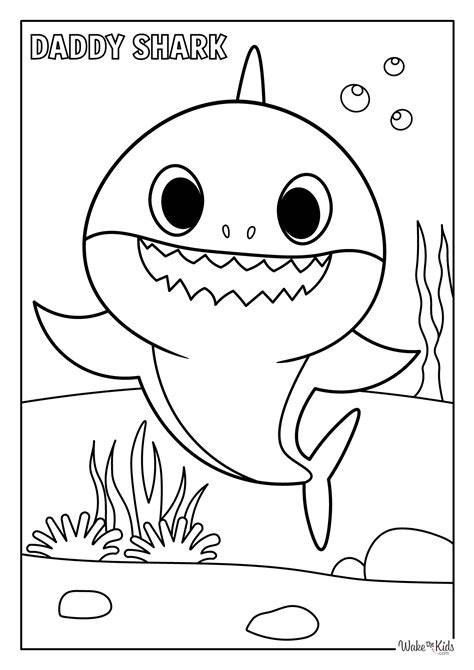 daddy shark coloring pages