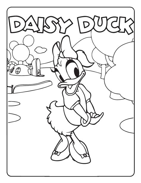 daisy duck coloring pages