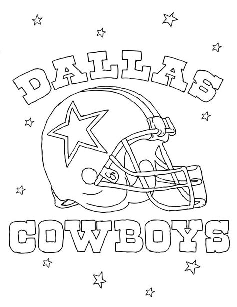 dallas cowboys coloring pages