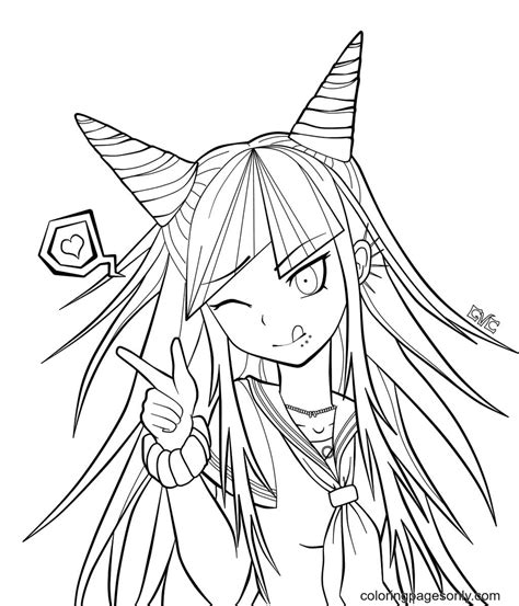 danganronpa coloring pages ibuki