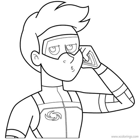 danger force coloring pages