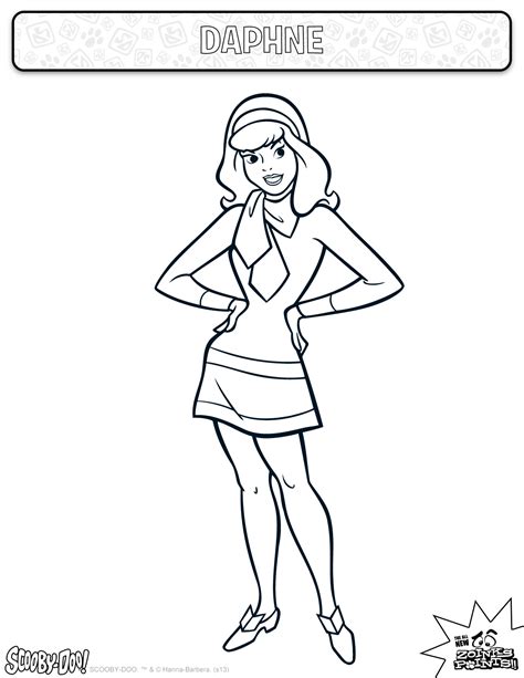 daphne coloring pages