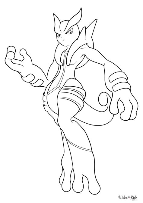 dark mewtwo coloring pages