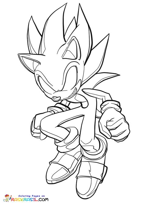 dark sonic coloring pages