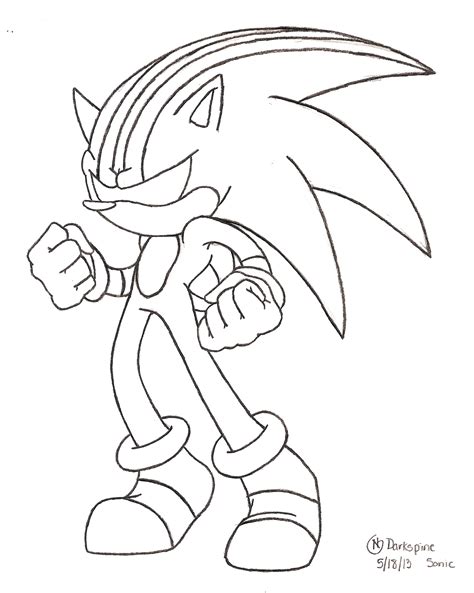 darkspine sonic coloring pages