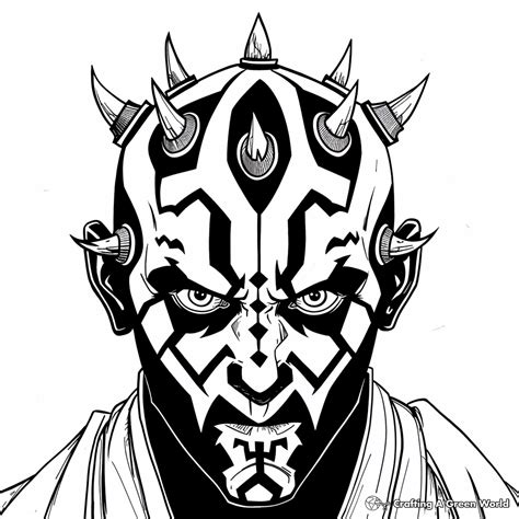 darth maul coloring pages