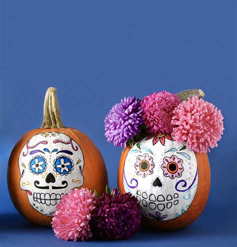 day of dead pumpkins