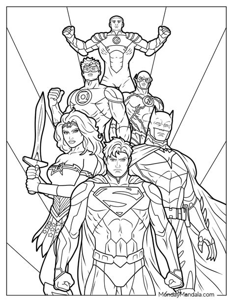 dc coloring pages