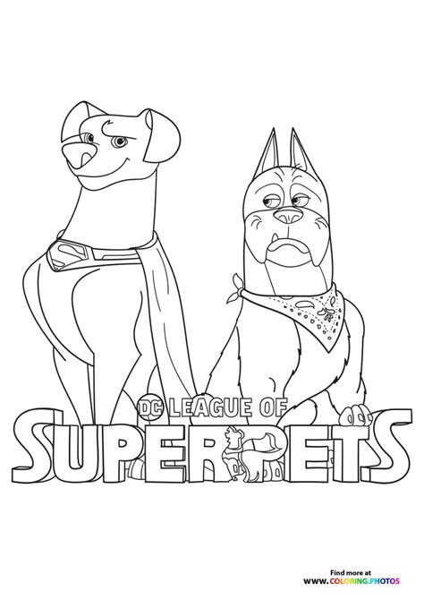 dc league of super-pets coloring pages