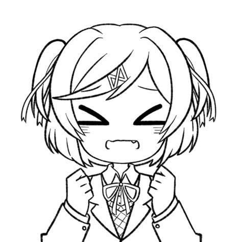 ddlc coloring pages