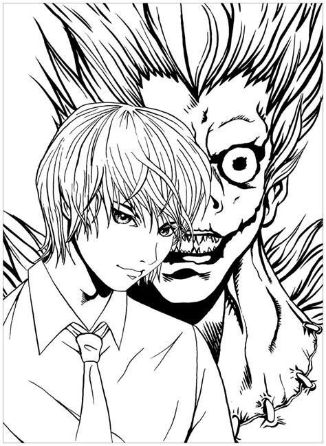 death note coloring pages