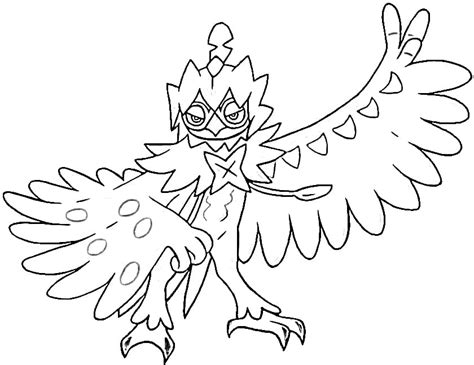 decidueye coloring pages