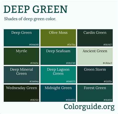 deep dark green