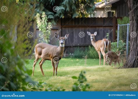 deer in backyard