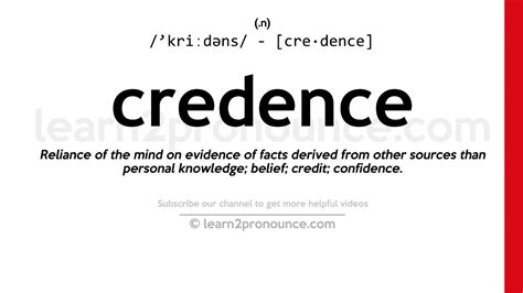 Definition of Credence