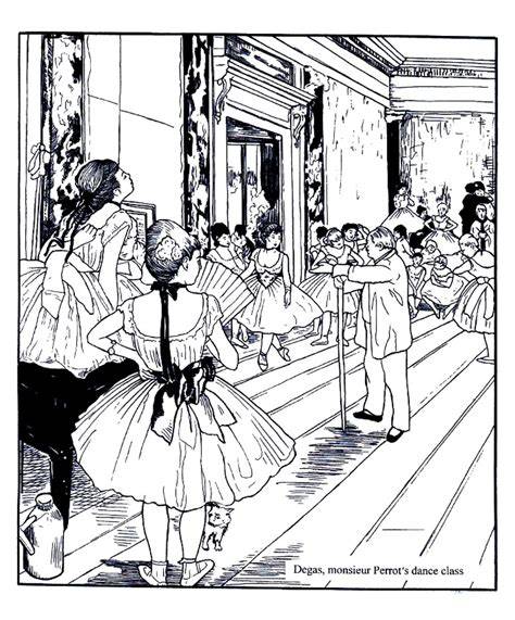 degas coloring pages
