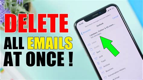 delete email on phone