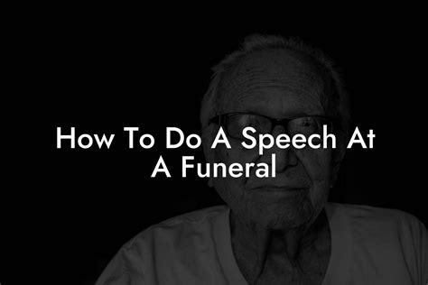 delivering a speech at a funeral