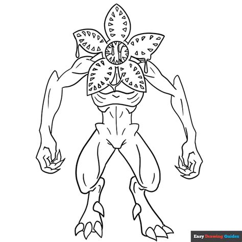 demogorgon stranger things coloring pages