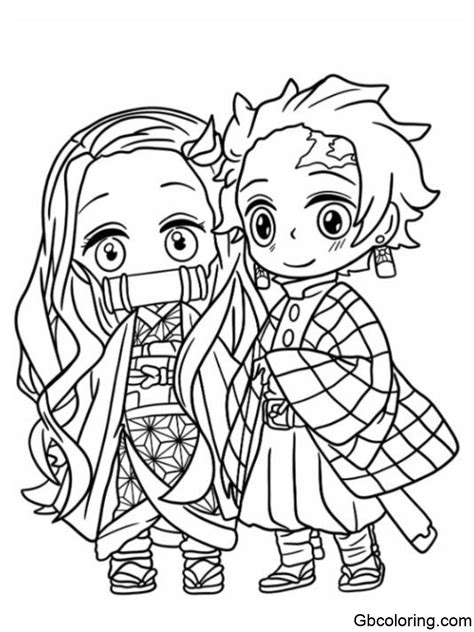 demon slayer christmas coloring pages