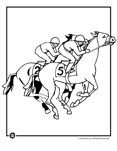 derby coloring pages