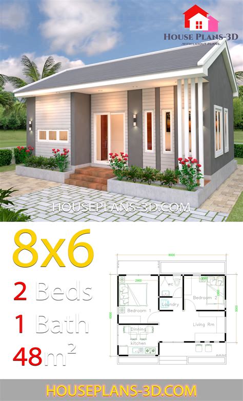 desain interior rumah minimalis 6x8