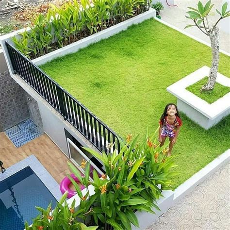 desain rumah 5x7 dengan roof garden