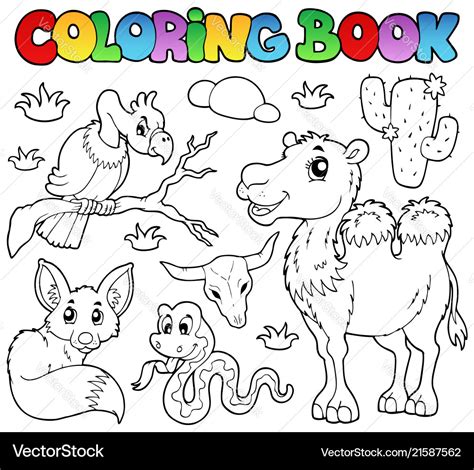 desert animals coloring pages