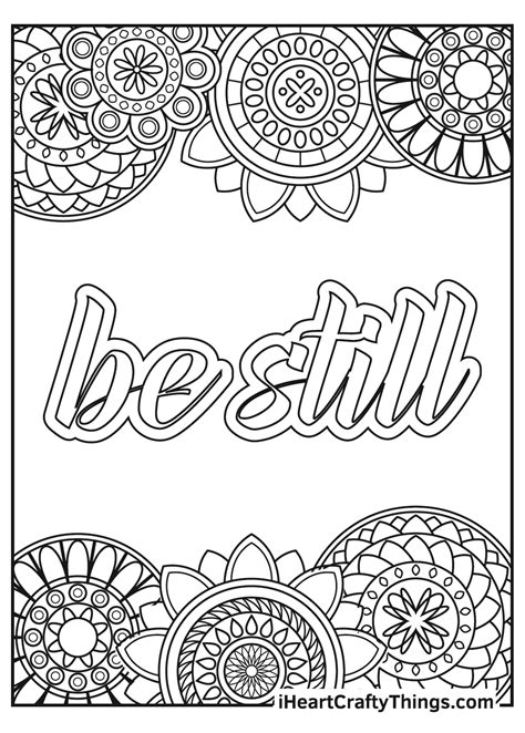 destressing coloring pages