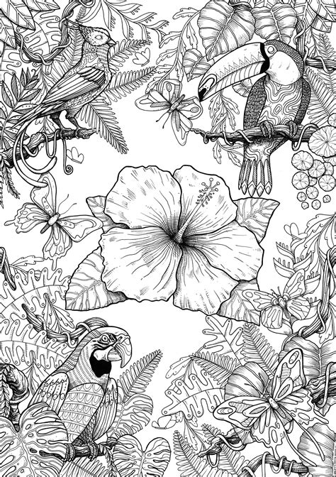 detailed animal coloring pages