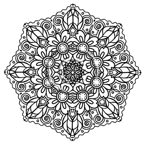 detailed flowers coloring pages