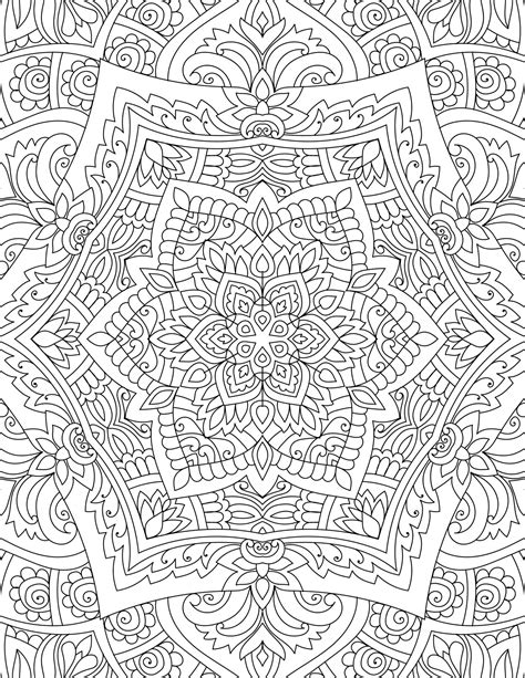 detailed mandala coloring pages