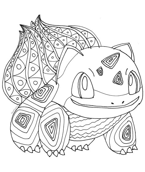 detailed pokemon coloring pages